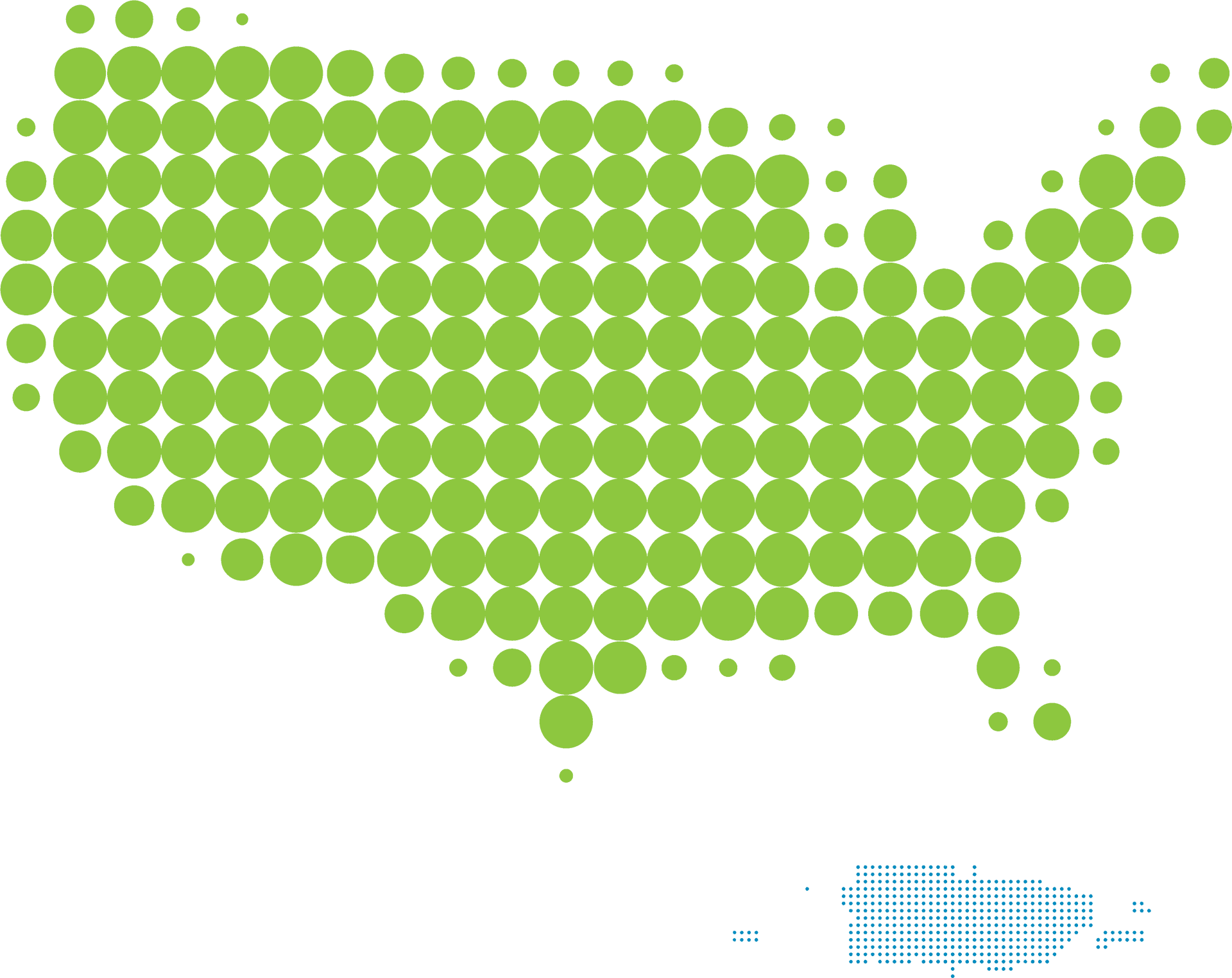 Abstract U S A Map Dots Design PNG
