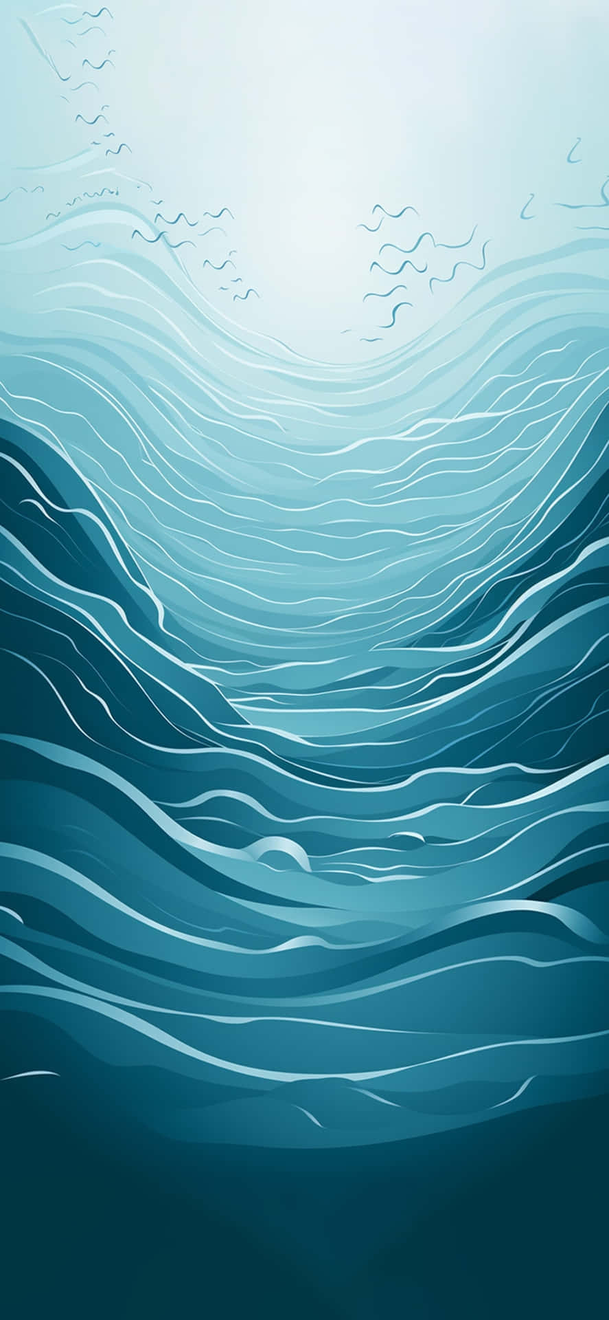 Abstract Underwater Scene Wallpaper