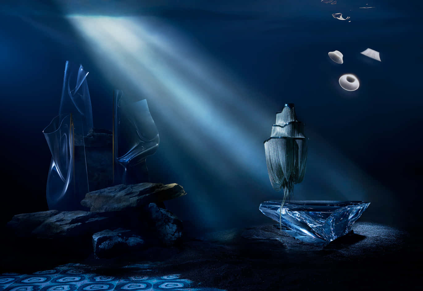 Arteabstracto De Naturaleza Muerta Submarina. Fondo de pantalla