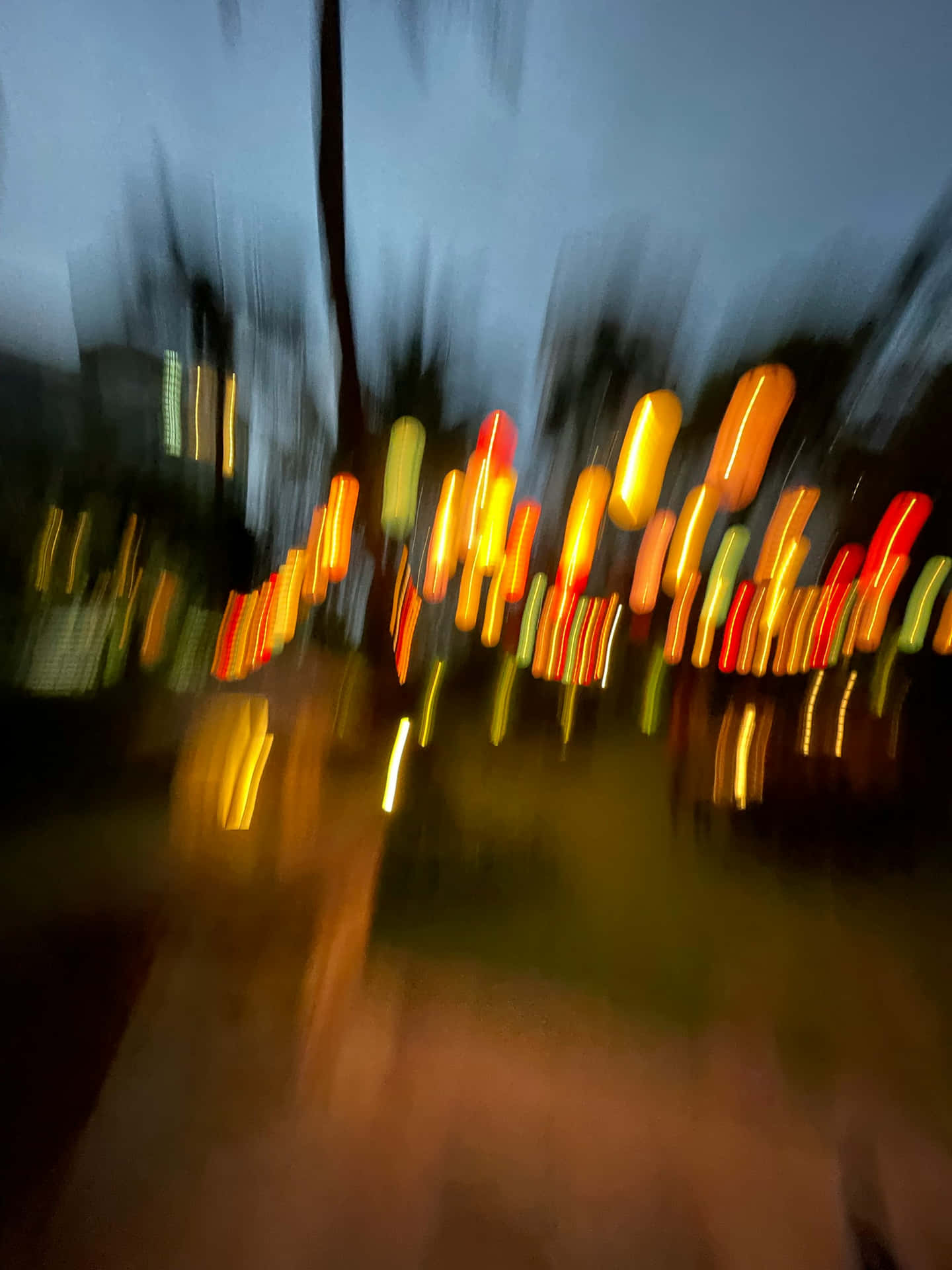Abstract Urban Lights Blur.jpg Wallpaper