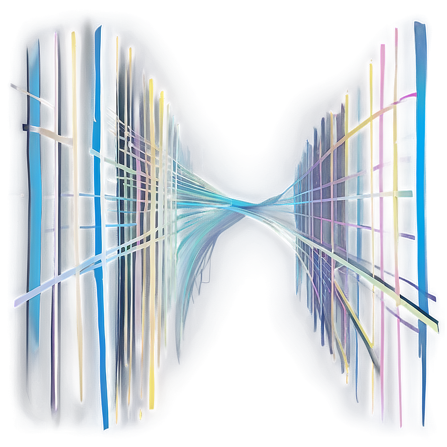 Abstract Vector Wave Art PNG