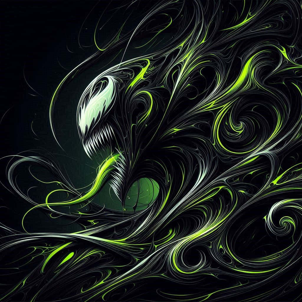 Seni Venom Abstrak Wallpaper