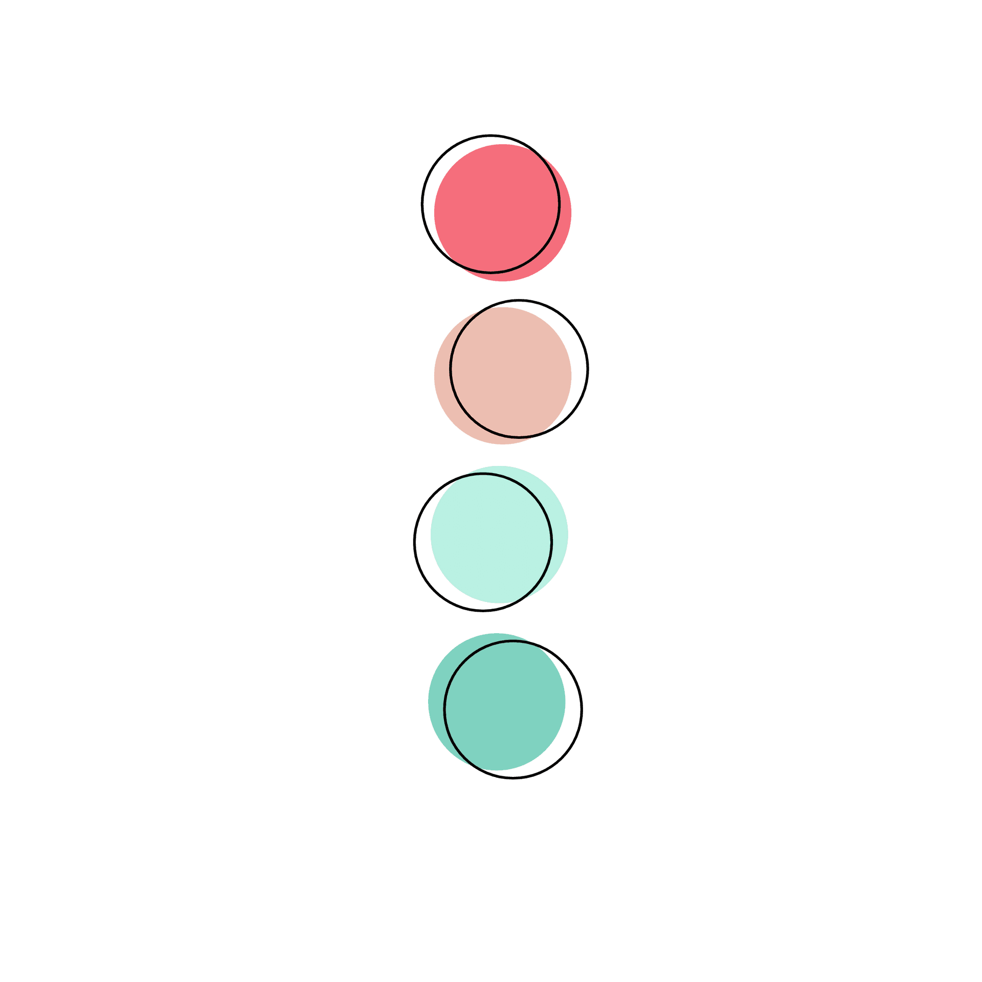 Abstract Vertical Circles Design PNG