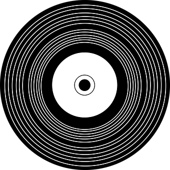 Abstract Vinyl Record Illusion PNG
