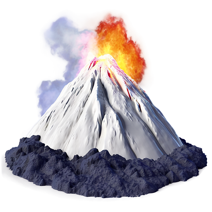 Abstract Volcano Art Png 05232024 PNG