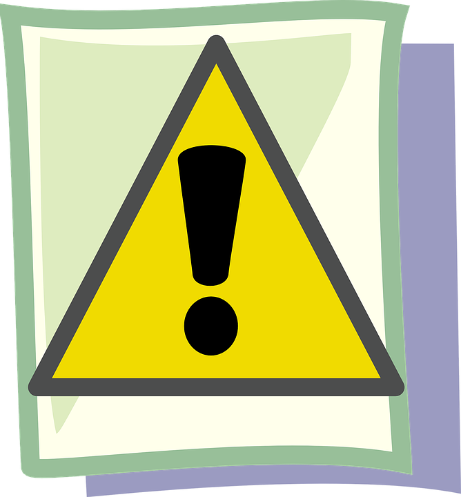Abstract Warning Sign Graphic PNG