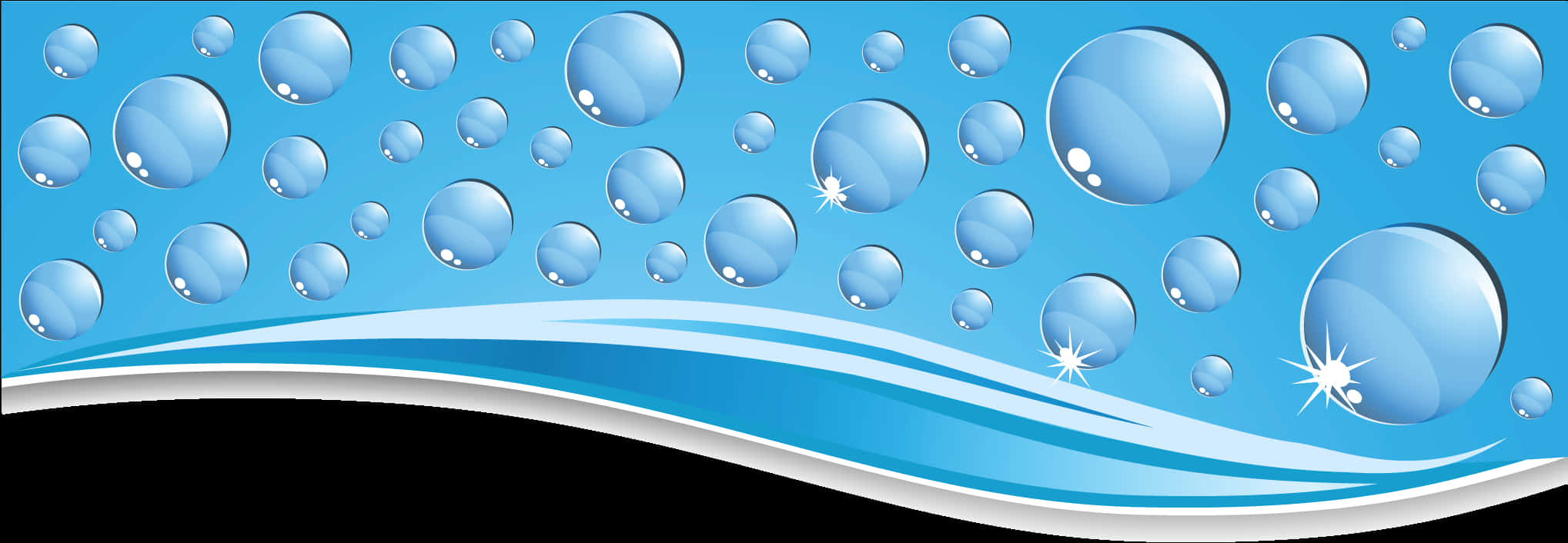 Abstract Water Drops Background PNG