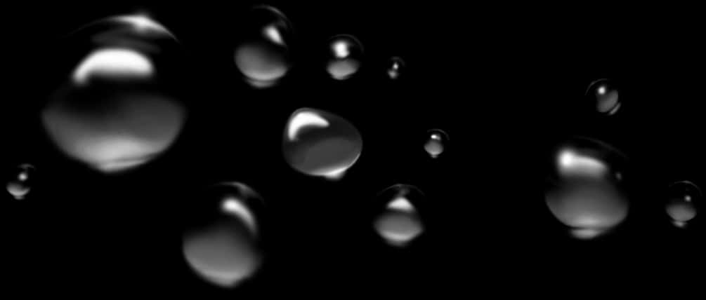 Abstract Water Dropson Black Background.jpg PNG