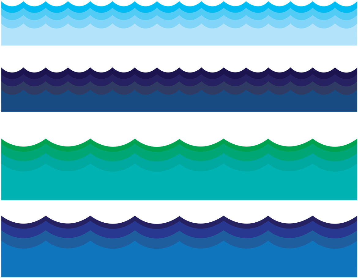 Abstract Water Wave Patterns PNG