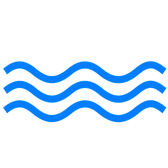 Abstract Water Waves Icon PNG