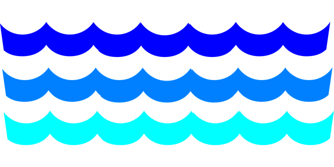 Abstract Water Waves Pattern PNG