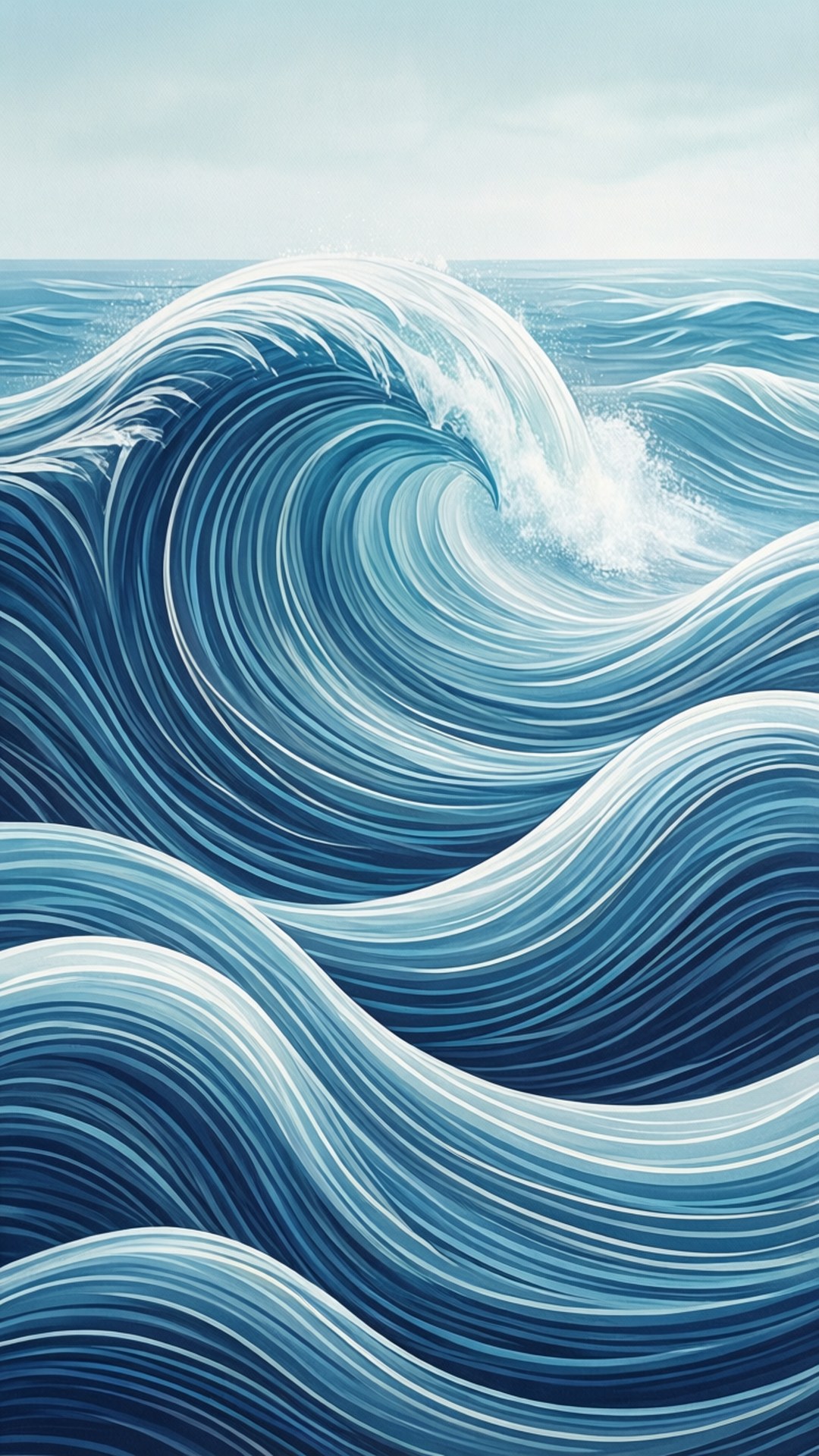 Abstract Wave Pattern Wallpaper