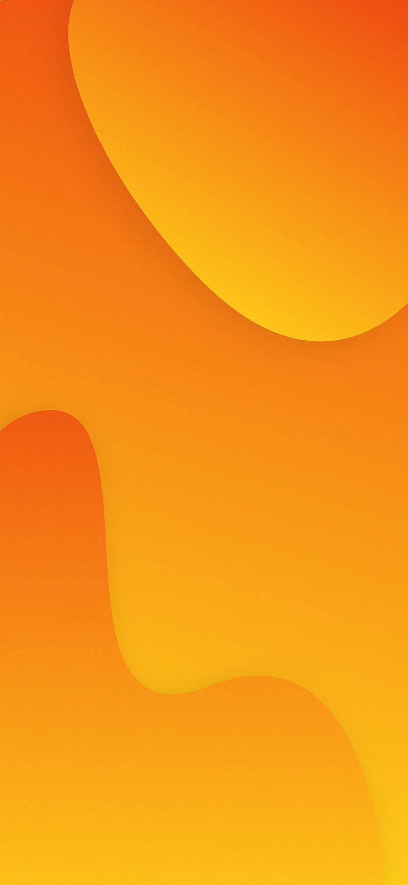 Abstract Waves Orange Phone Wallpaper