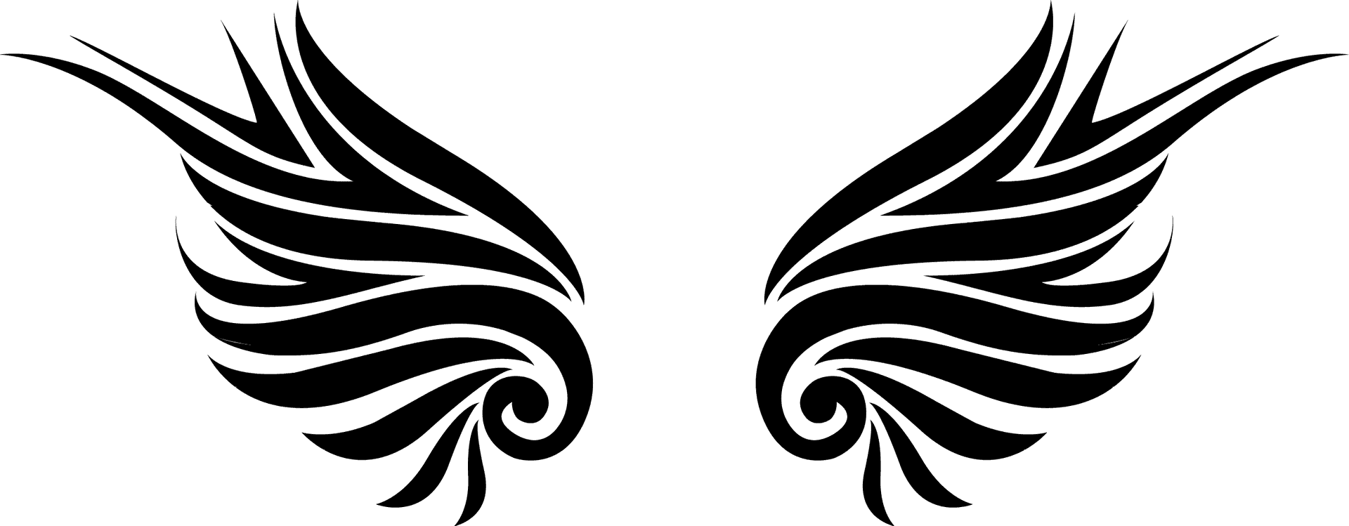 Abstract Wings Design PNG