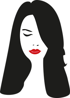 Abstract Woman Face Vector PNG