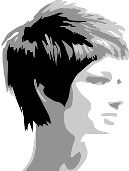 Abstract Woman Profile Vector PNG