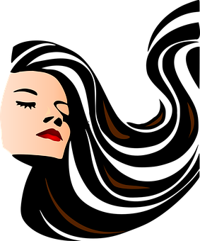 Abstract Woman Profile Vector PNG