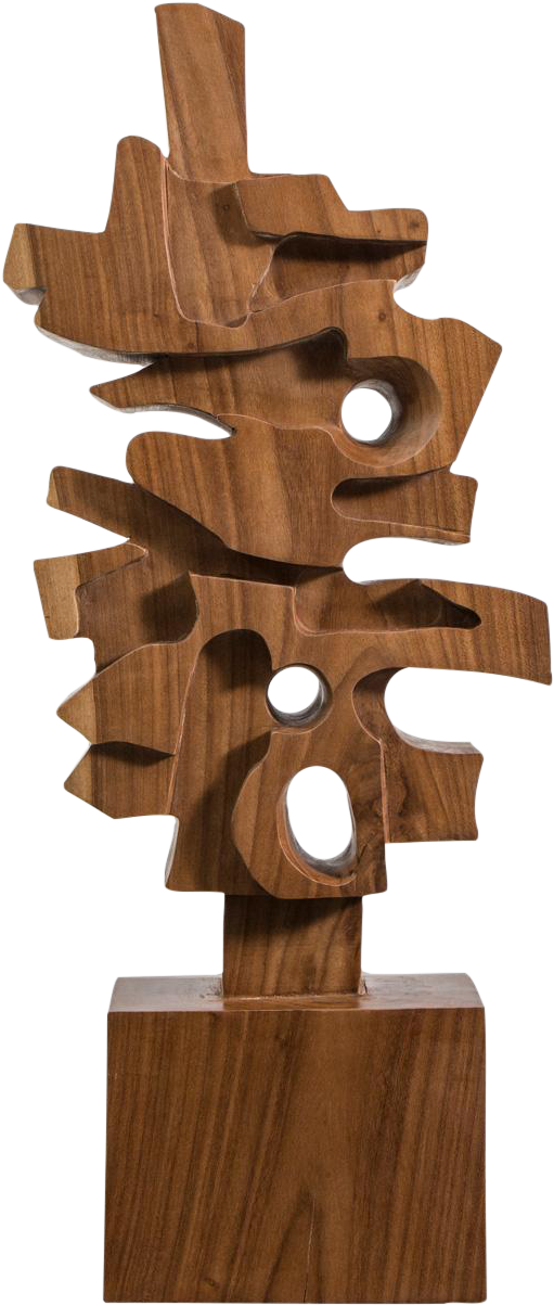 Abstract Wooden Sculpture PNG