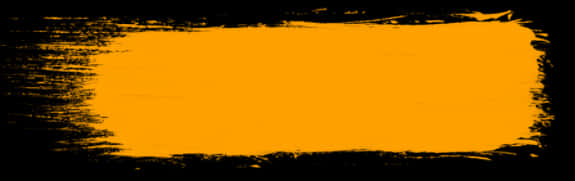 Abstract Yellow Brushstroke Banner PNG