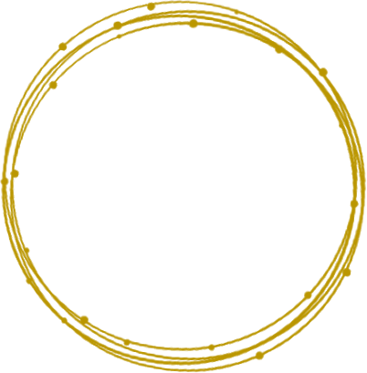 Abstract Yellow Circleon Blue Background PNG
