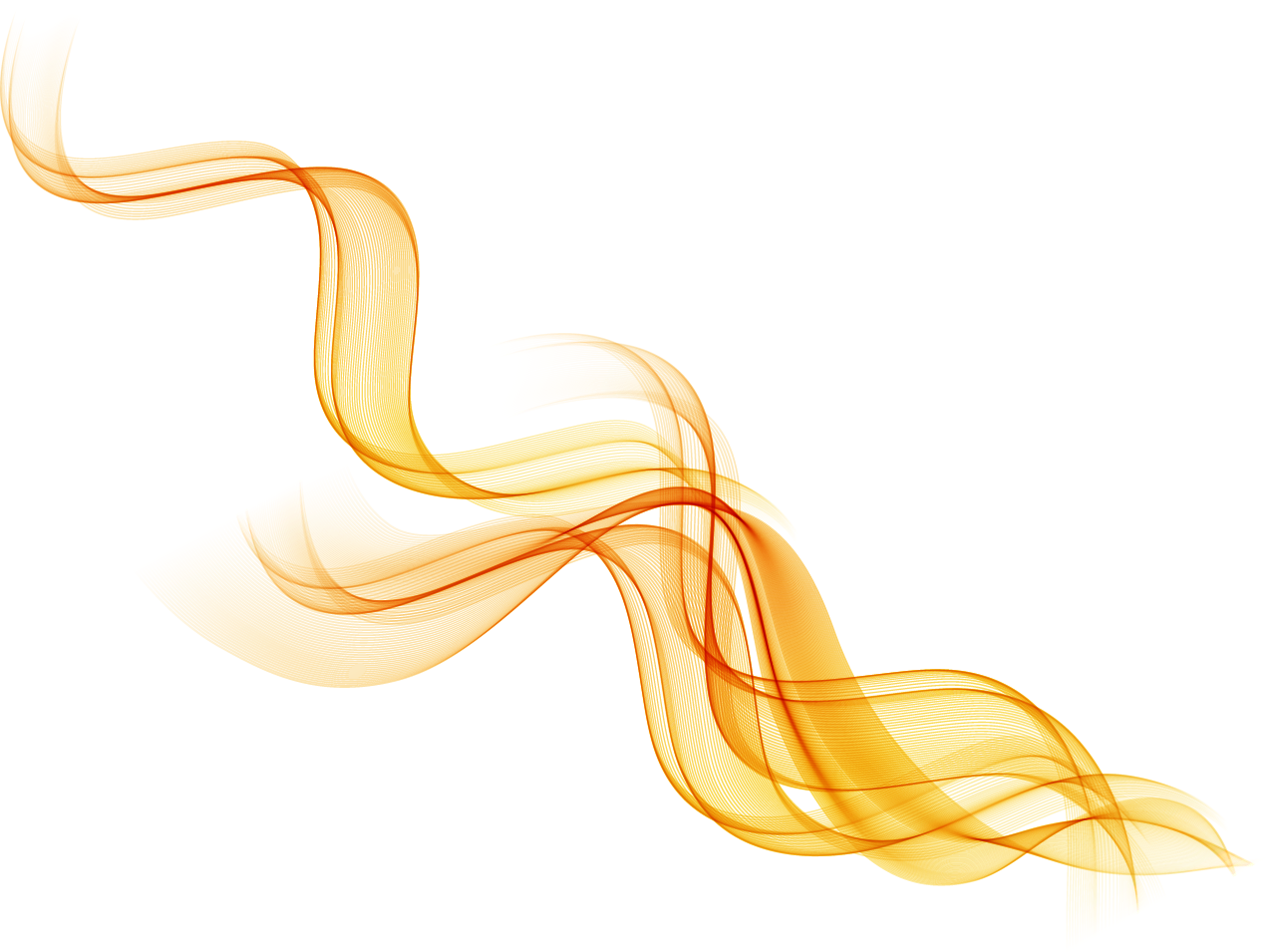 Abstract Yellow Curves PNG