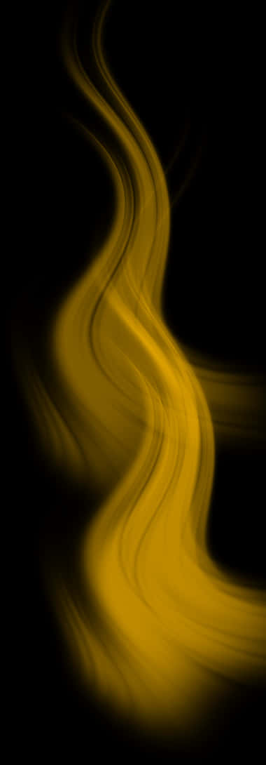Abstract Yellow Flame Curves PNG
