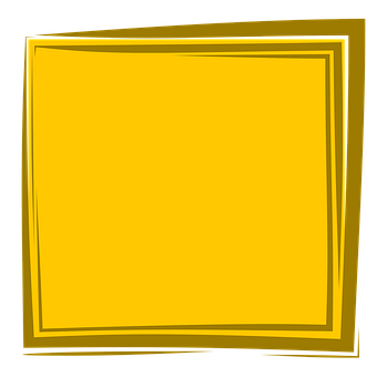 Abstract Yellow Frame PNG
