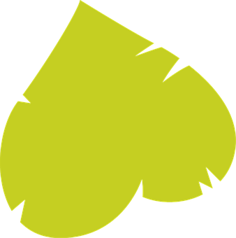 Abstract Yellow Heart Shape PNG
