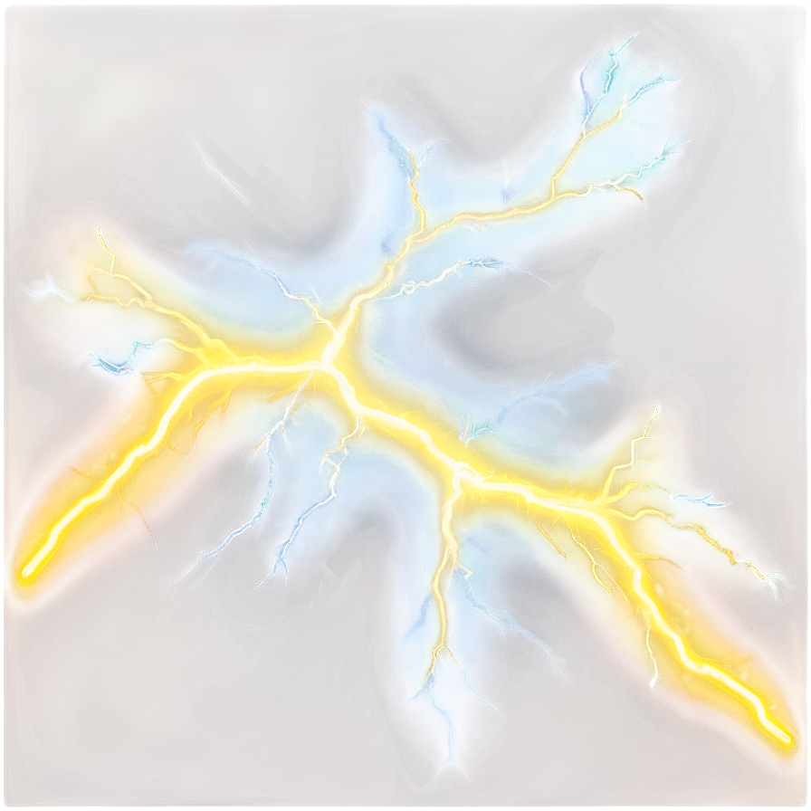 Abstract Yellow Lightning Png 06132024 PNG