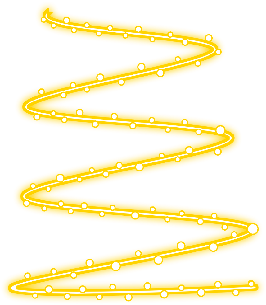 Abstract Yellow Neon Lines PNG