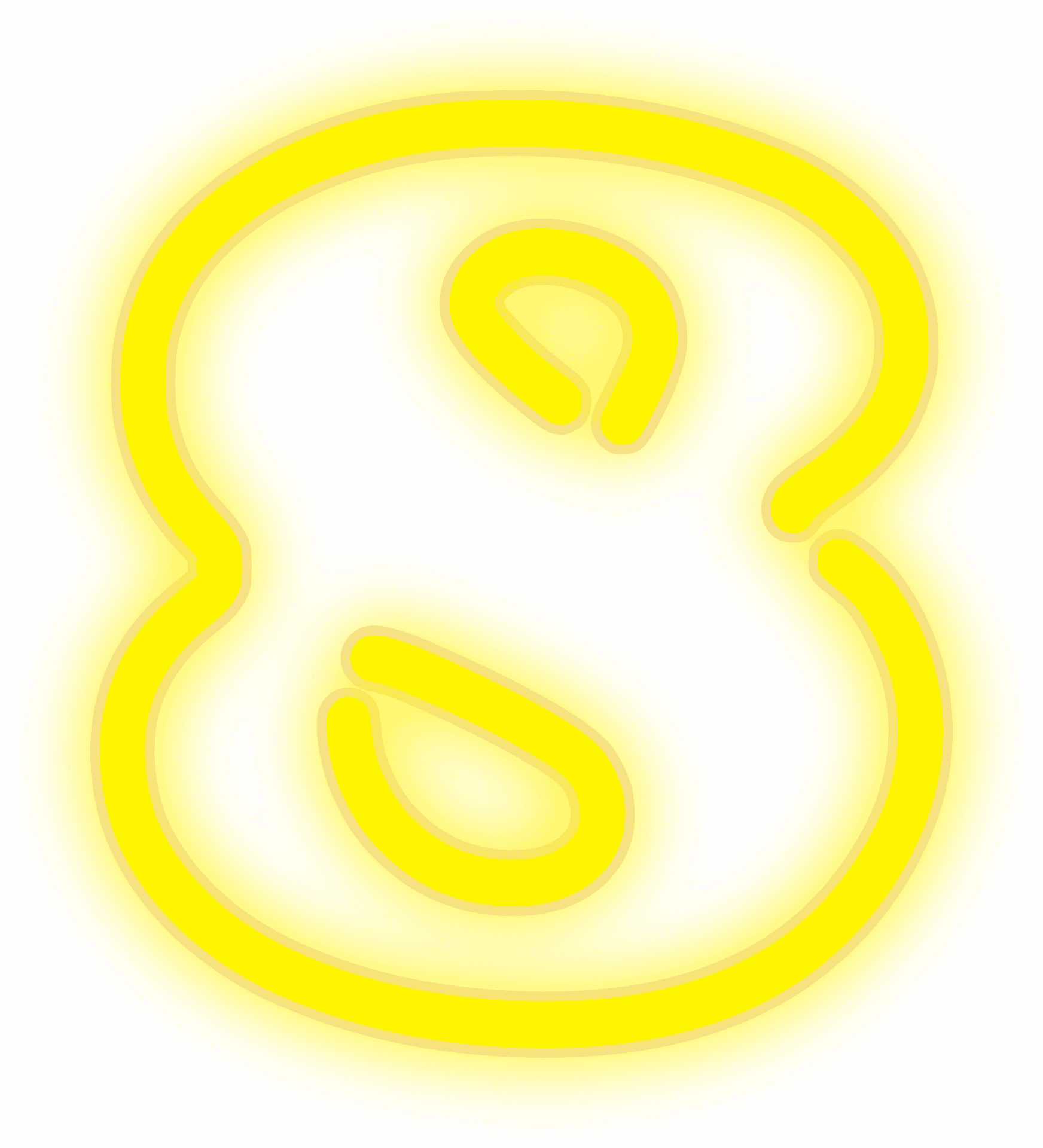 Download Abstract Yellow Number Eight | Wallpapers.com