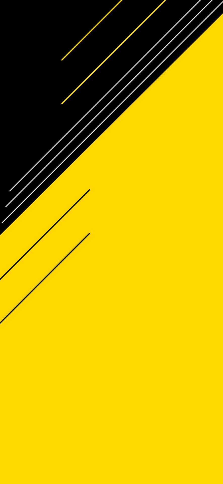 Abstract Yellowand Black Design Wallpaper