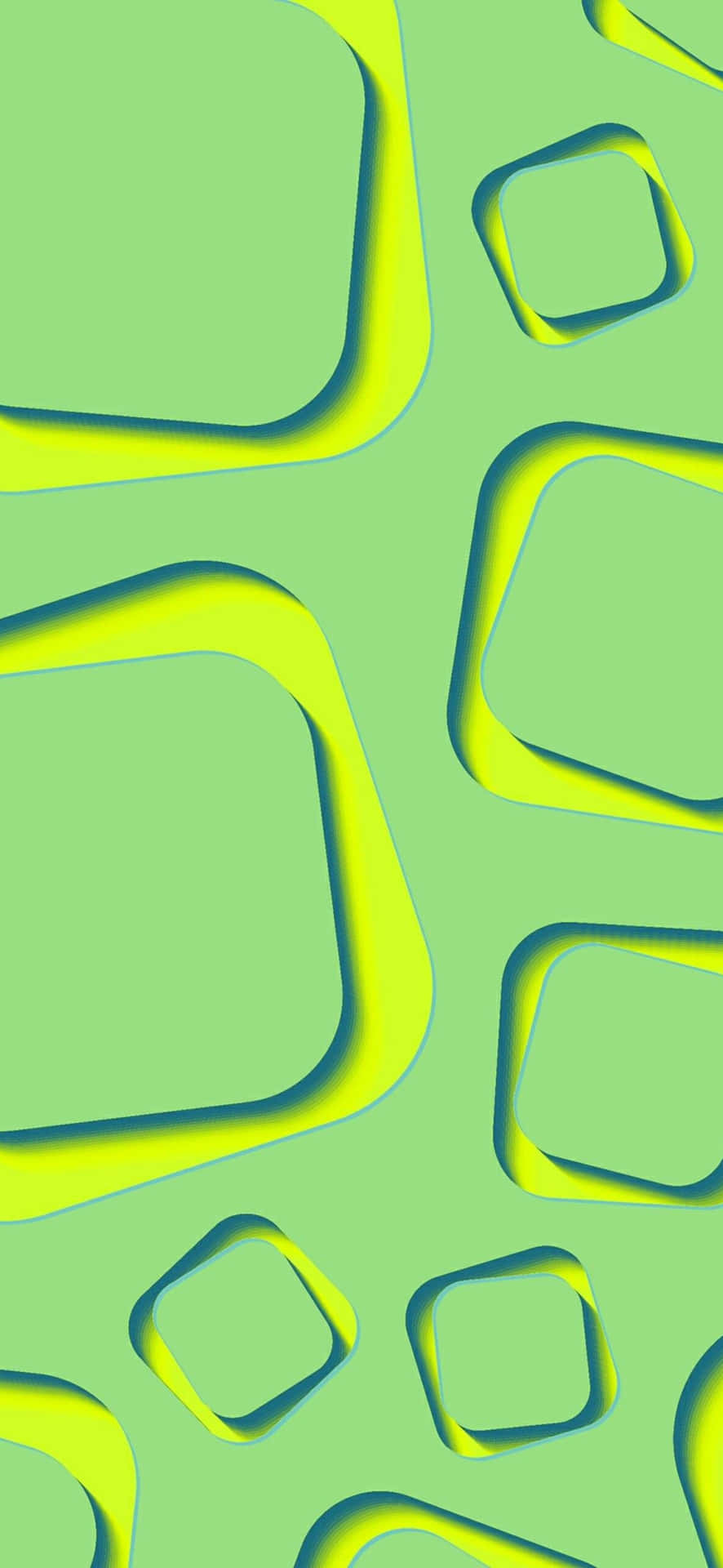 Abstract Yellowand Green Shapes Wallpaper Wallpaper