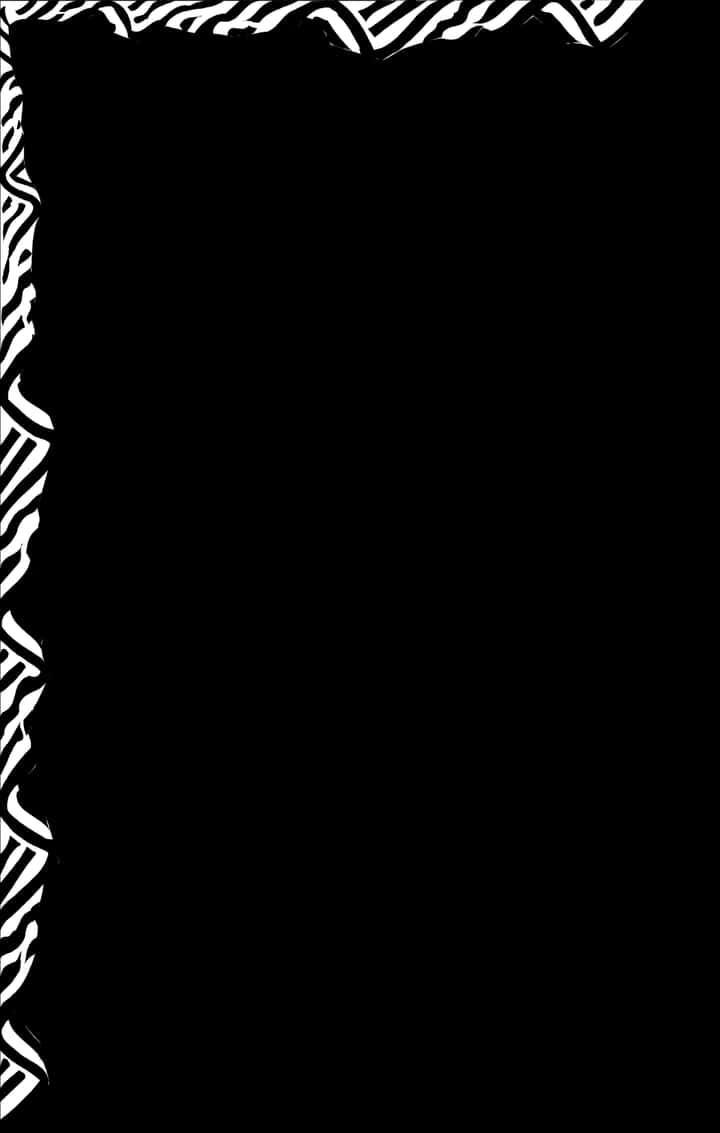 Abstract Zebra Pattern Border PNG