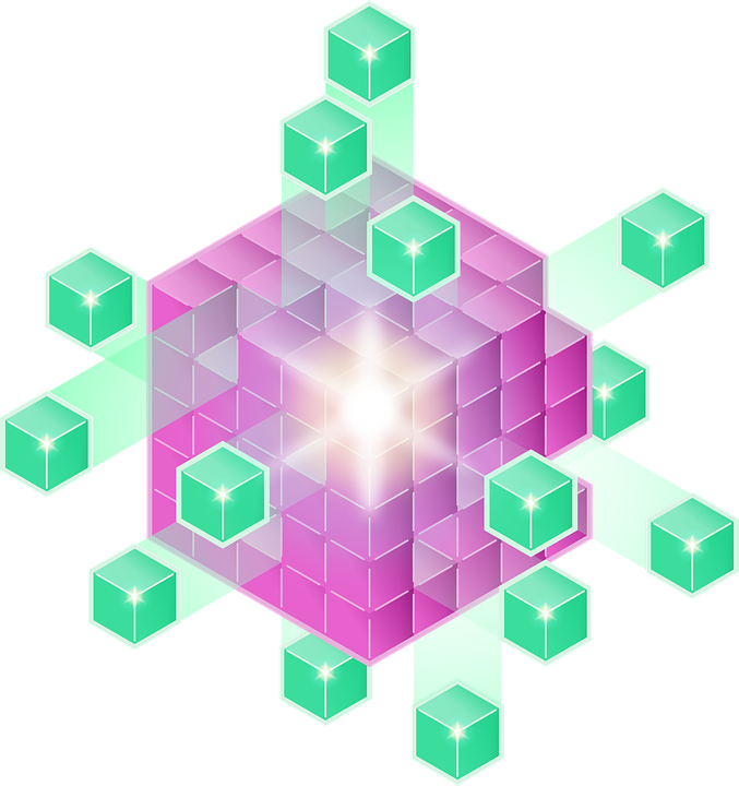Abstract3 D Cube Network PNG