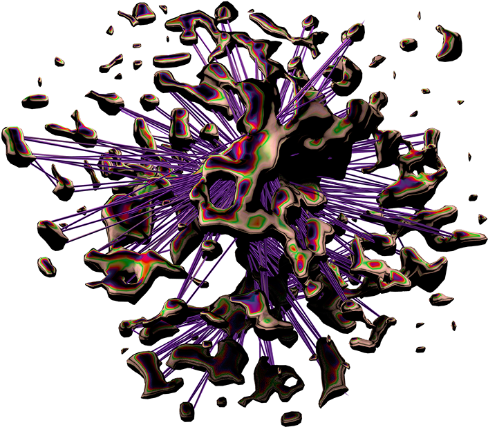 Abstract3 D Explosion Art PNG