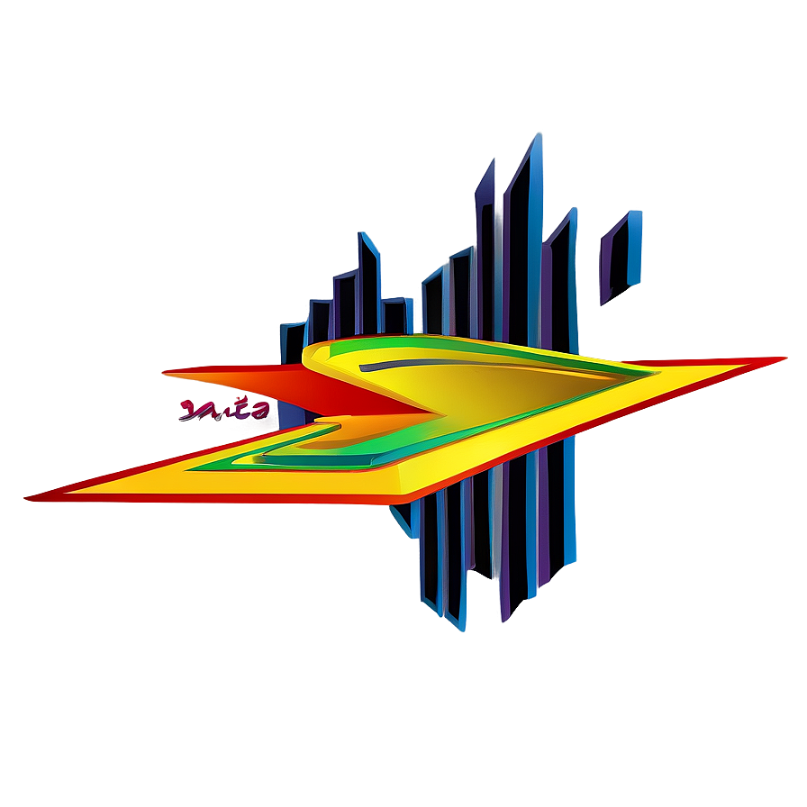 Abstract3 D Line Art PNG