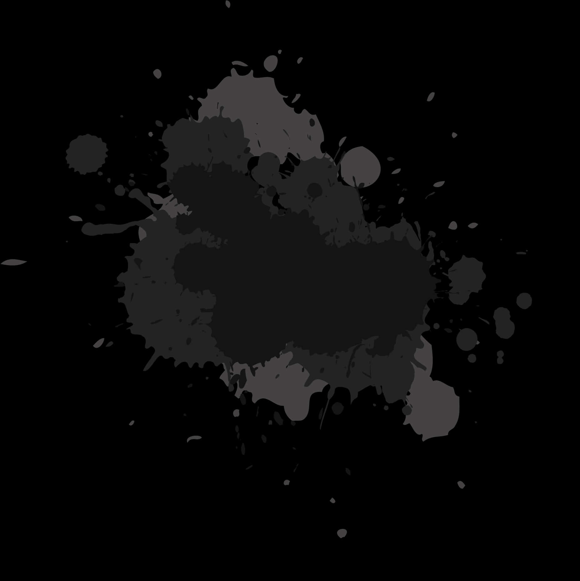 Abstract_ Black_ Paint_ Splash PNG