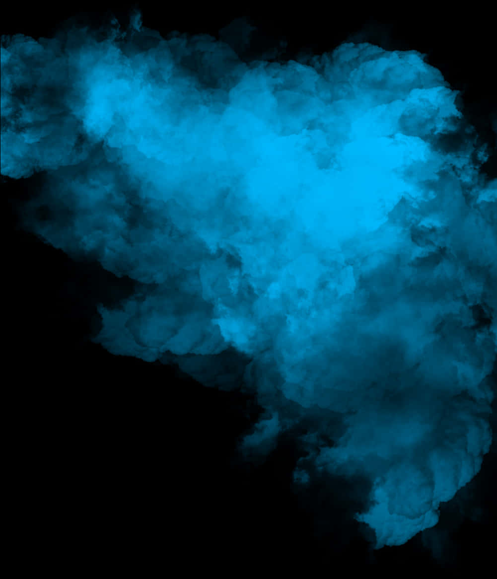 Abstract_ Blue_ Smoke_ Background PNG