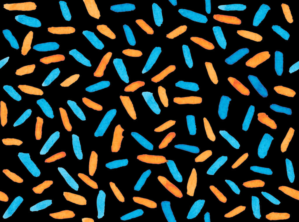 Abstract_ Blue_and_ Orange_ Splatters_ Background PNG