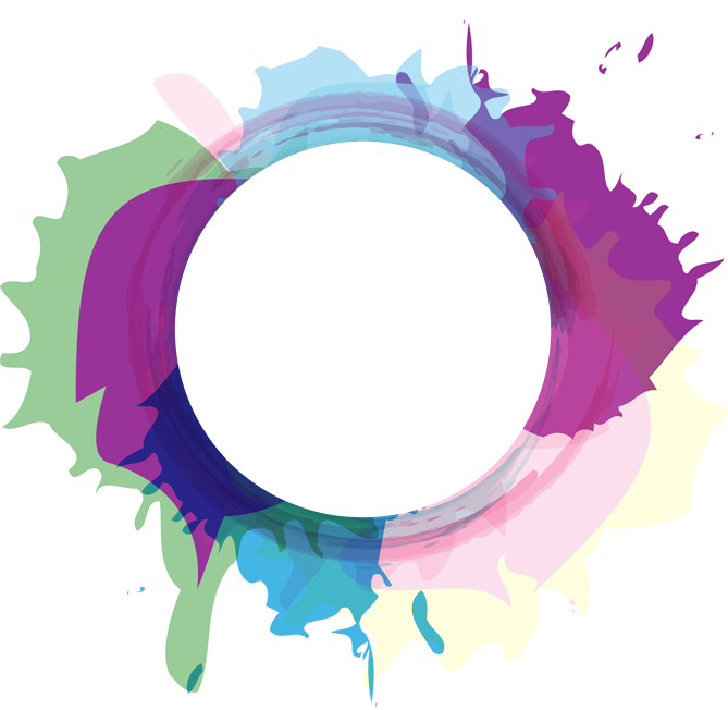 Abstract_ Colorful_ Circle_ Splash PNG