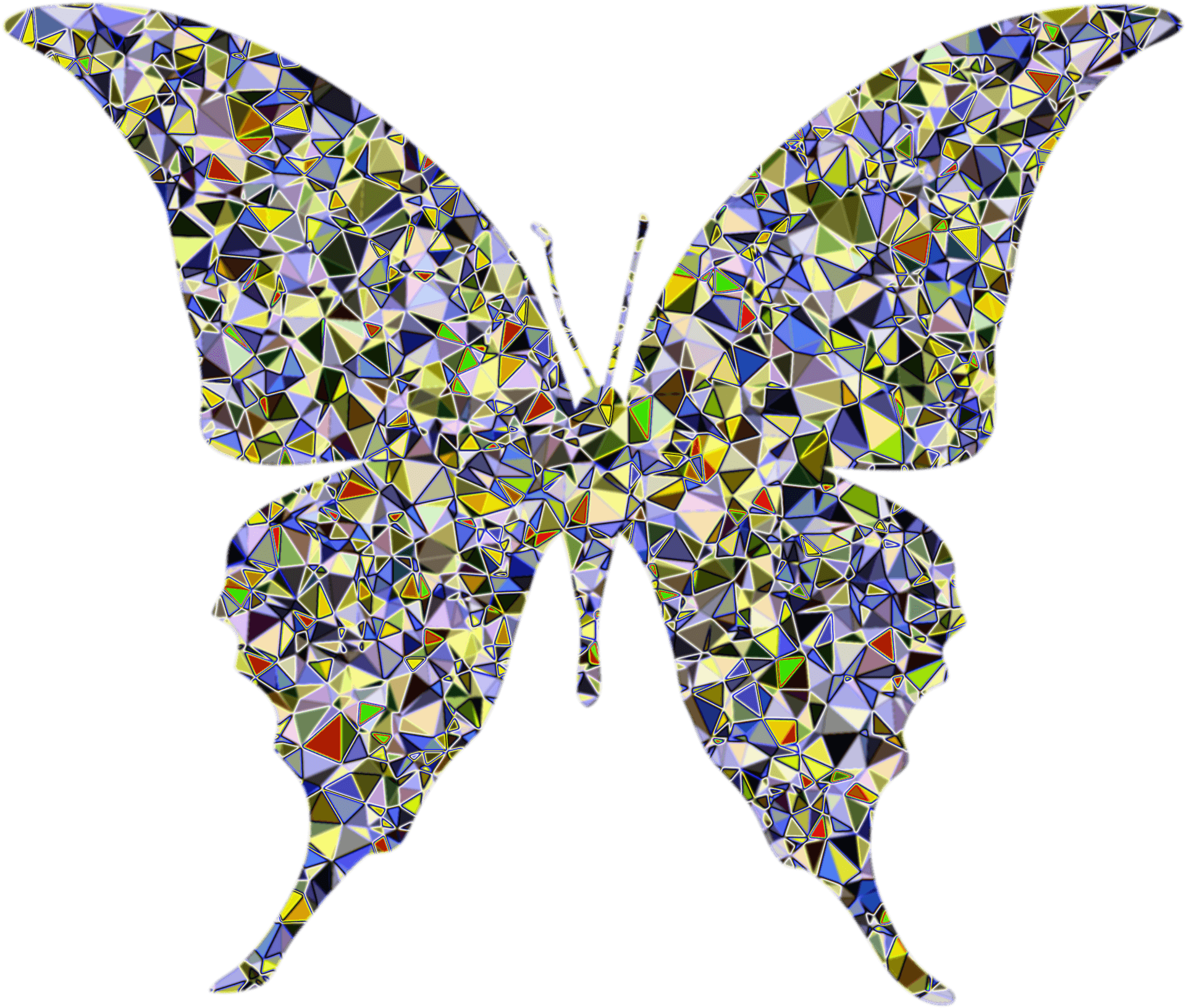 Abstract_ Mosaic_ Butterfly_ Artwork.png PNG