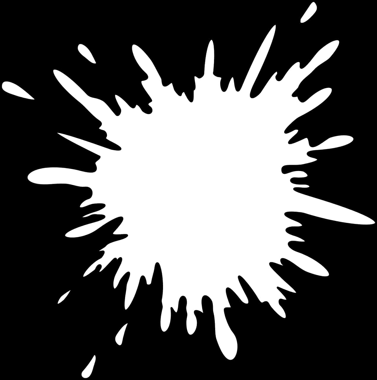 Abstract_ Splash_ Outline PNG