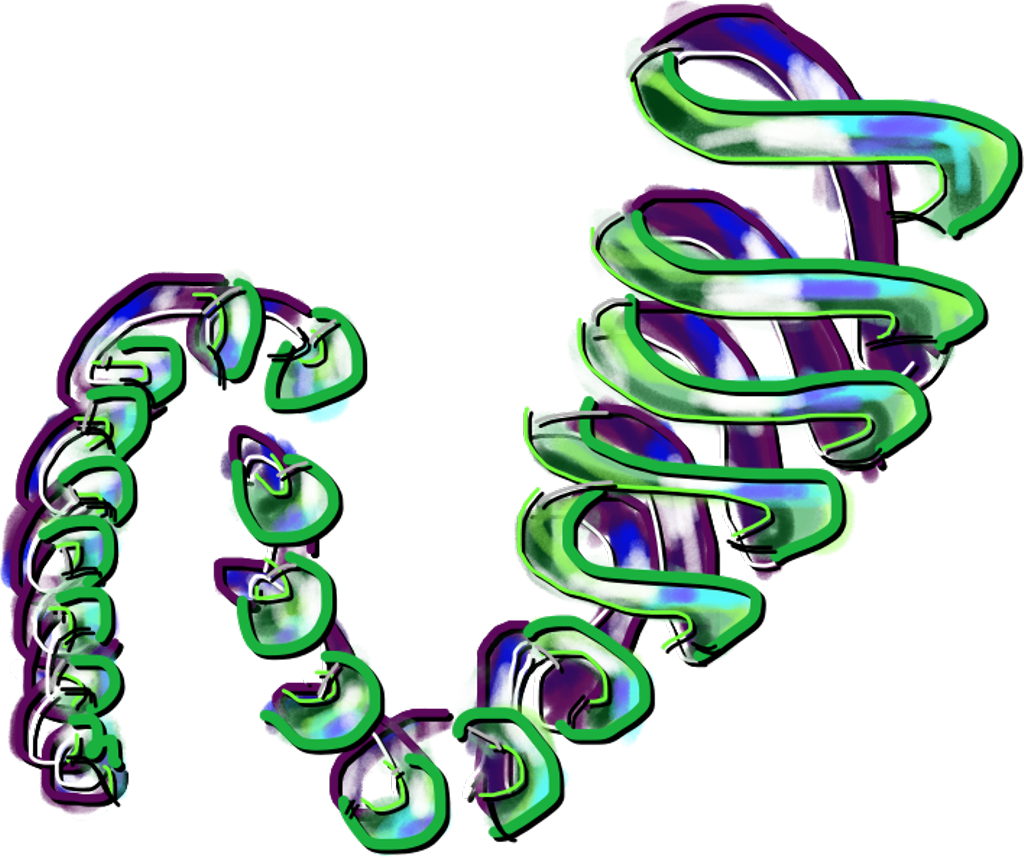 Abstract_ Twisted_ Ribbon_ Structure PNG