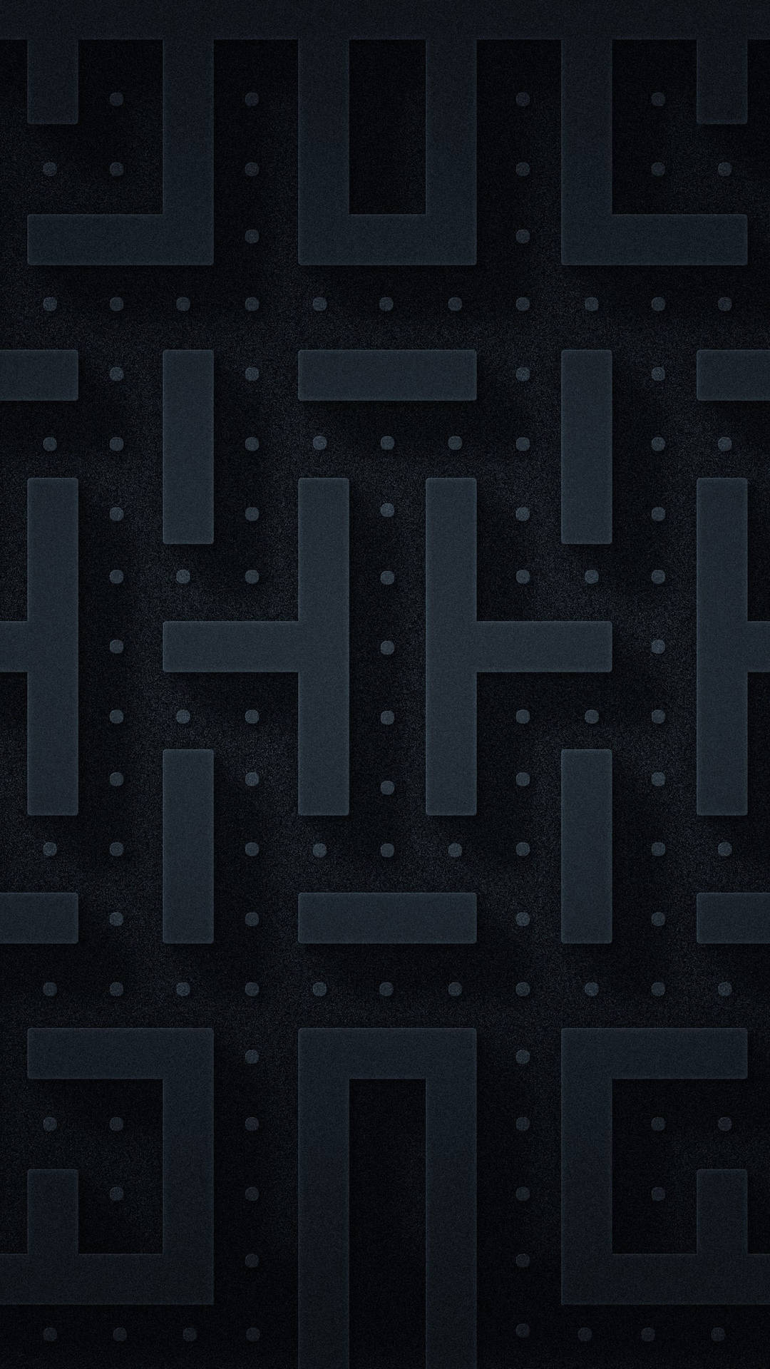 Abstrakt 3d Labyrint Minimalistisk Sort Telefon Wallpaper