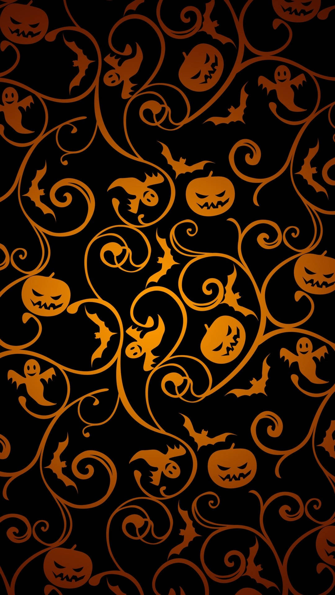 Abstrakt Mönster Halloween Iphone Wallpaper