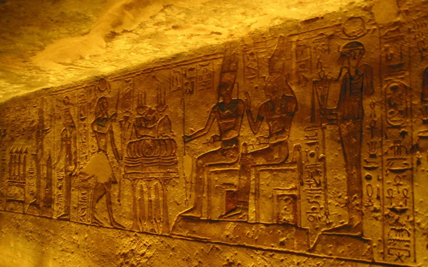 Abu Simbel Temple's Interior Wall Art Wallpaper