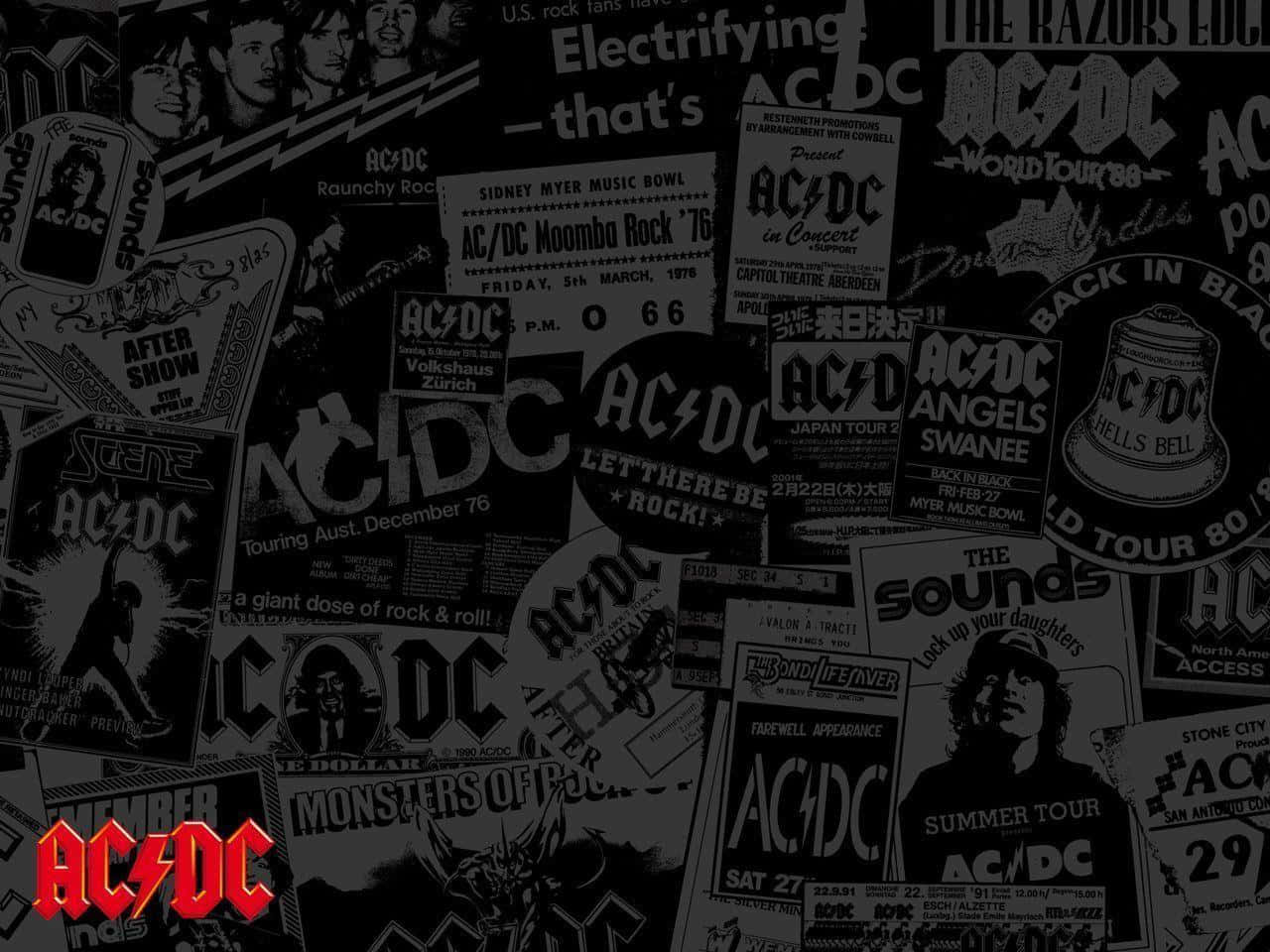 Rock Band Ac Dc Captures the Attention of a Nationwide Audience Wallpaper