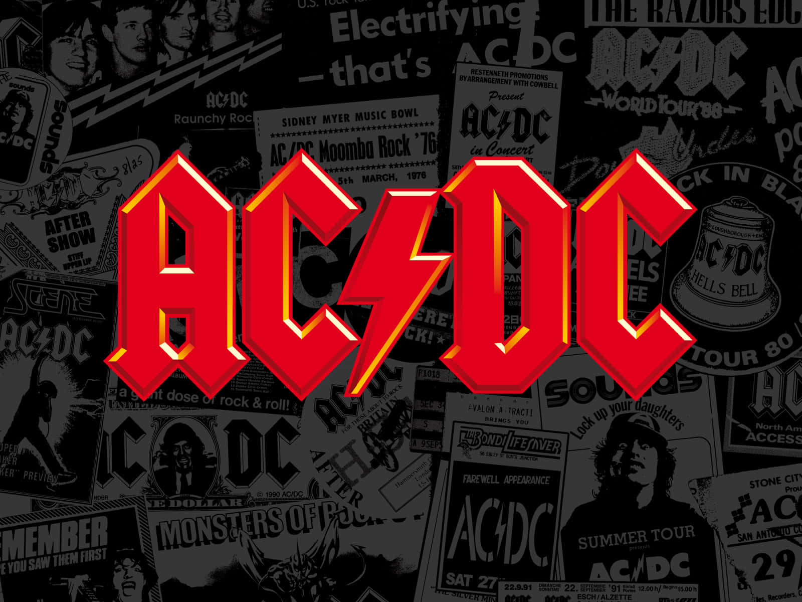 The Legendary Rock Band AC/DC Wallpaper