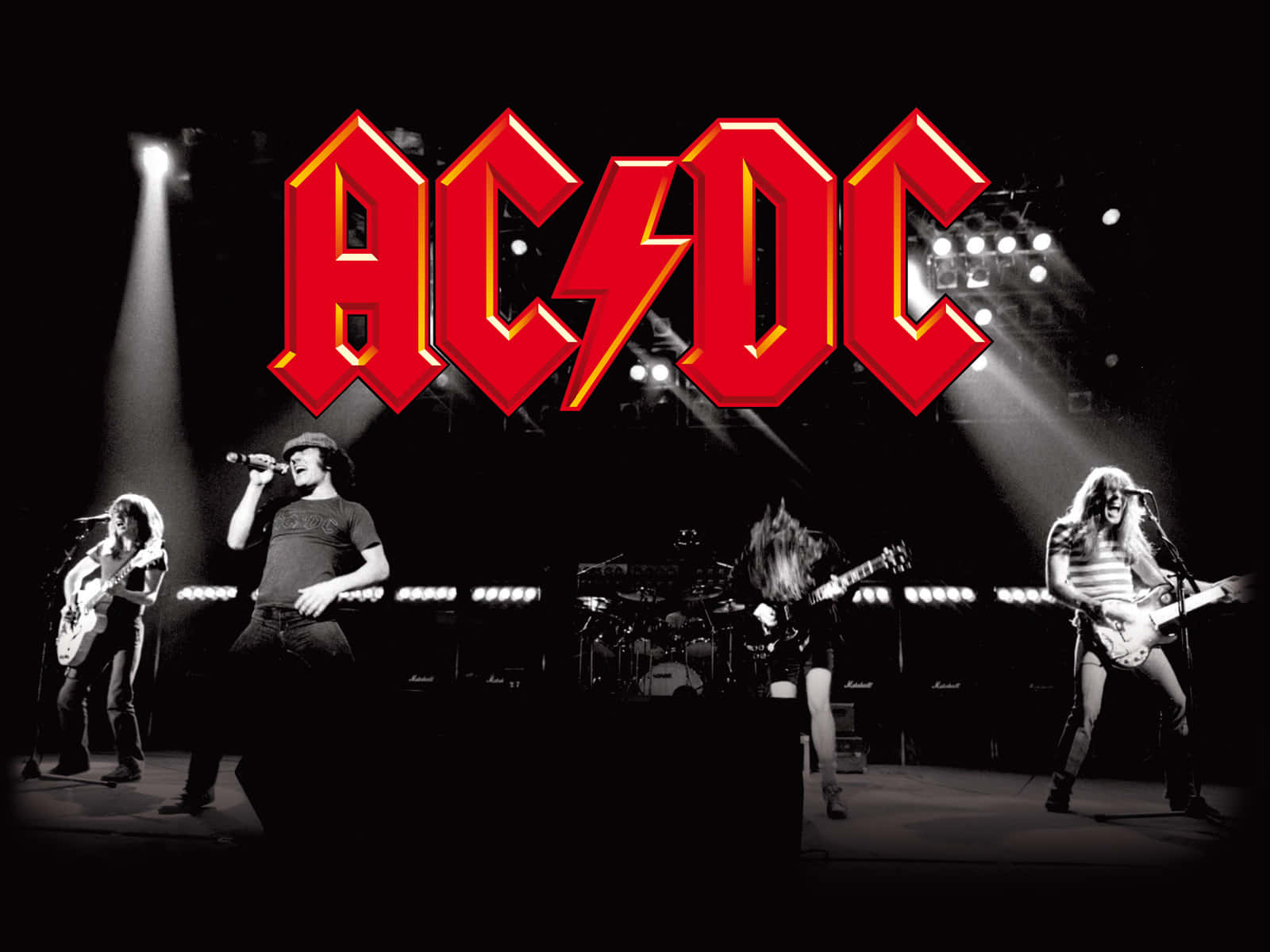 AC/DC Live Performance Scene Wallpaper